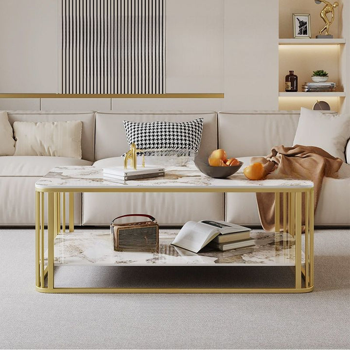 Ivaan Stainless Steel Coffee Table for Living Room