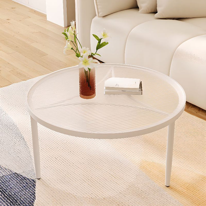 Jivin Stainless Steel Frame Coffee Table for Living Room