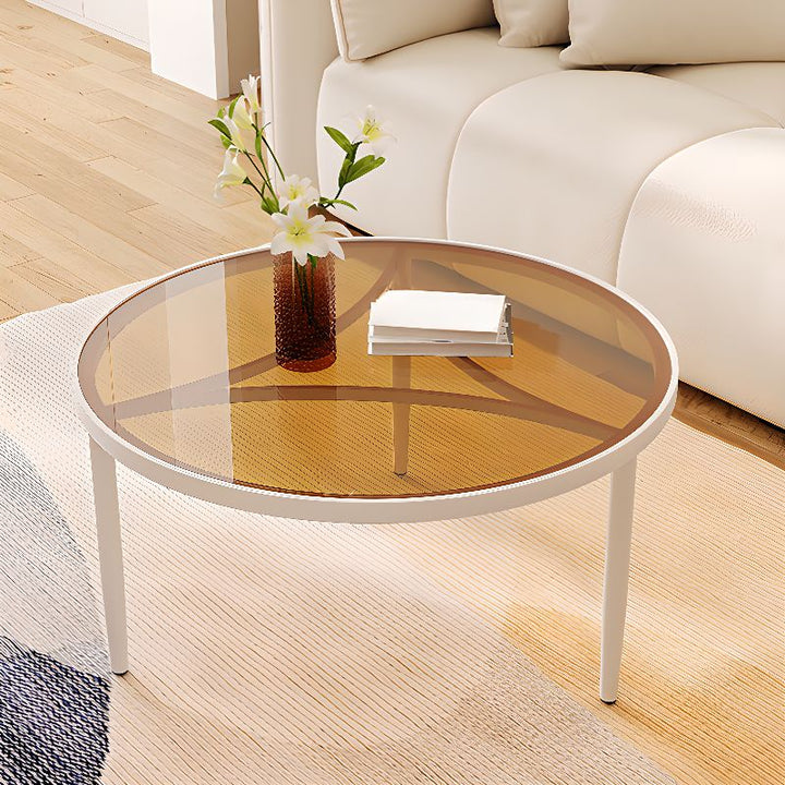Jivin Stainless Steel Frame Coffee Table for Living Room