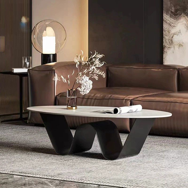 Manan Stainless Steel Frame Coffee Table for Living Room