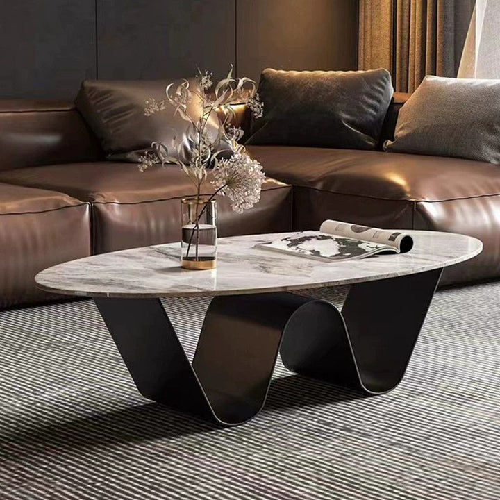 Manan Stainless Steel Frame Coffee Table for Living Room