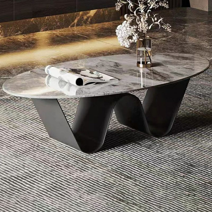 Manan Stainless Steel Frame Coffee Table for Living Room