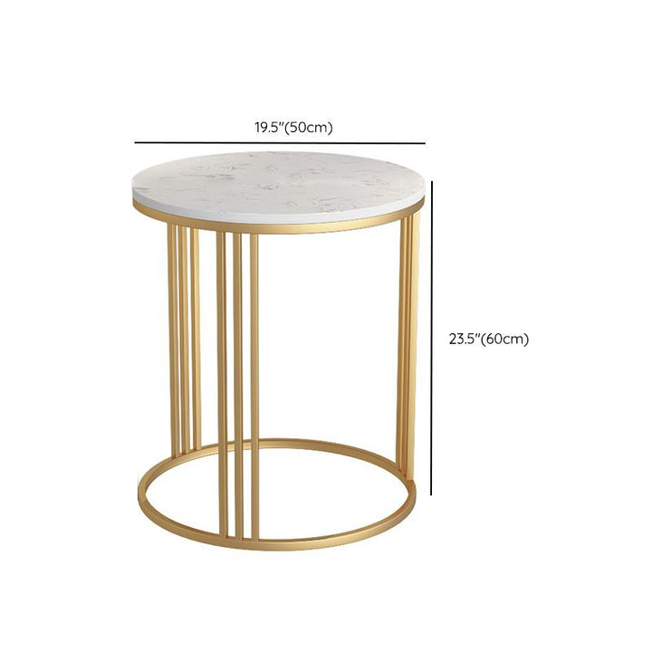 Navya Stainless Steel Frame Coffee Table for Living Room - Set of 2