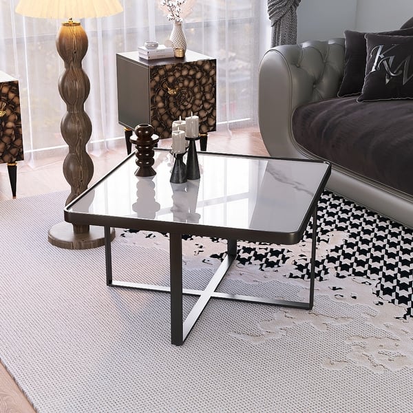 Jai Square Marble Coffee Table For Living Room