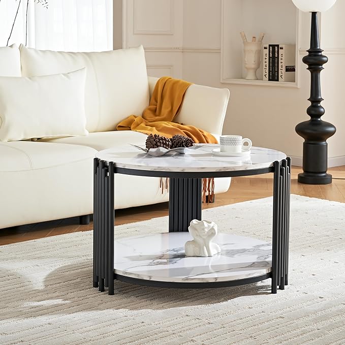 Harini Metal Black Coffee Table