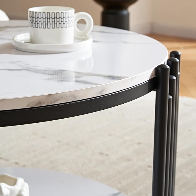 Harini Metal Black Coffee Table