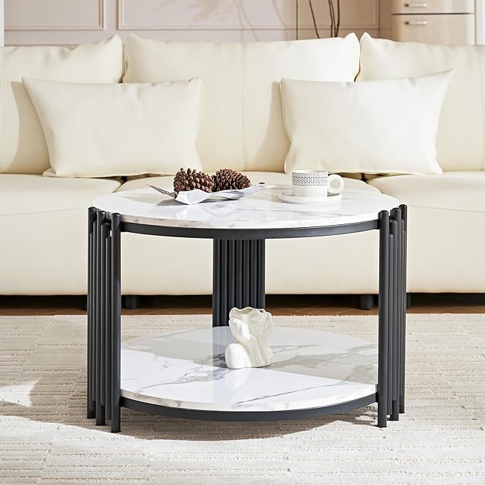 Harini Metal Black Coffee Table