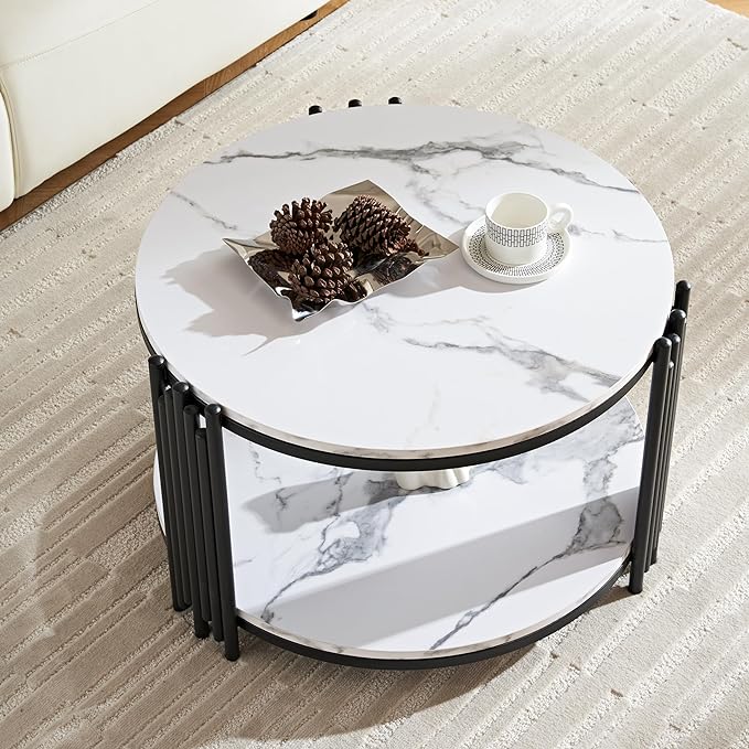 Harini Metal Black Coffee Table