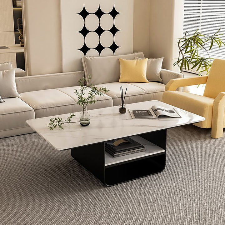 Kashvi Stainless Steel Frame Coffee Table for Living Room