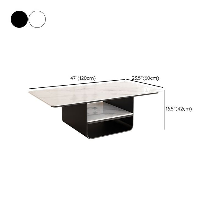 Kashvi Stainless Steel Frame Coffee Table for Living Room
