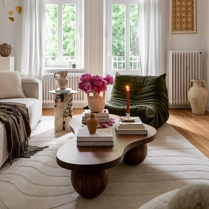 Falak Solid Wood Coffee Table for Living Room