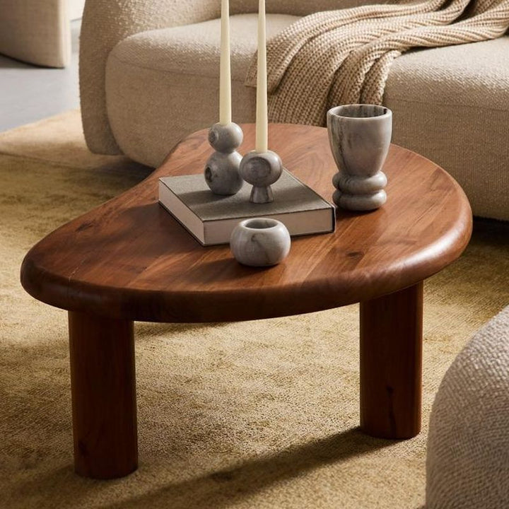 Ekisha Solid Wood Coffee Table for Living Room
