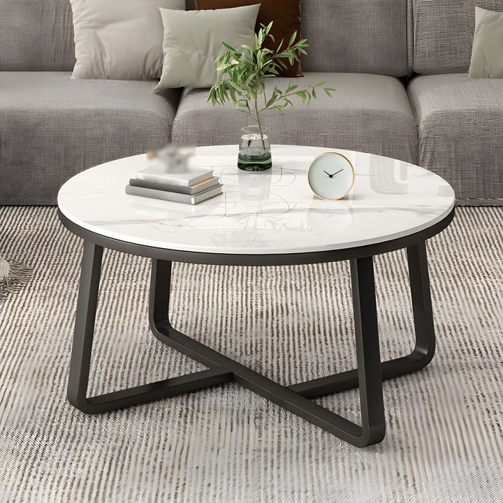 Driti Stainless Steel Frame Coffee Table for Living Room