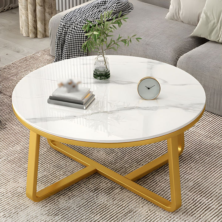 Driti Stainless Steel Frame Coffee Table for Living Room