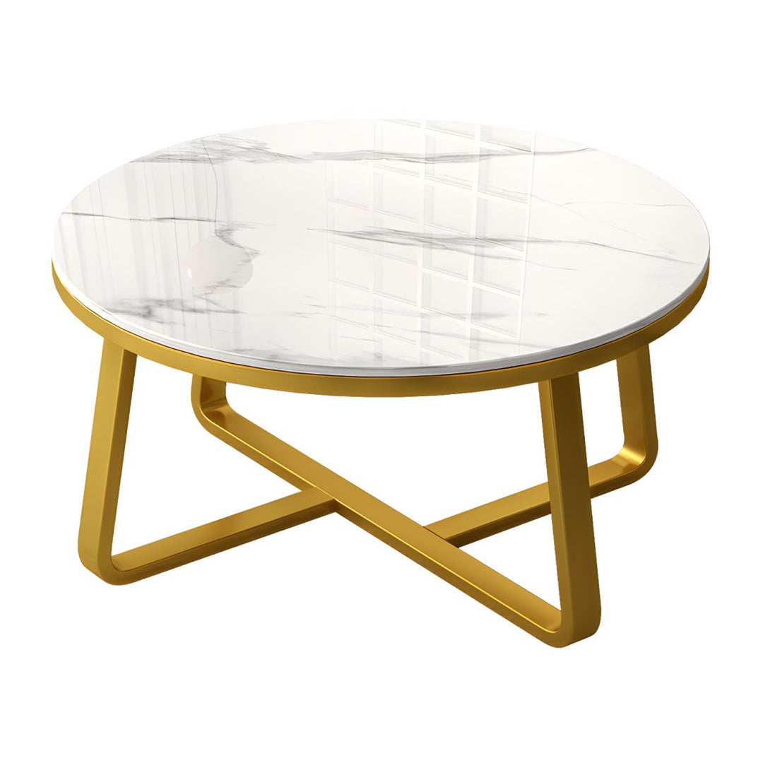 Driti Stainless Steel Frame Coffee Table for Living Room