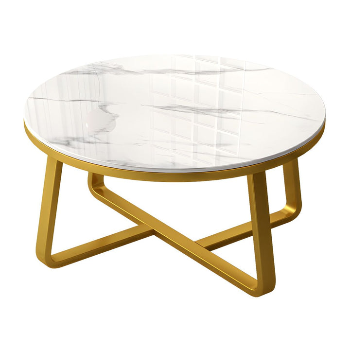 Driti Stainless Steel Frame Coffee Table for Living Room