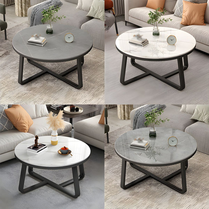 Driti Stainless Steel Frame Coffee Table for Living Room