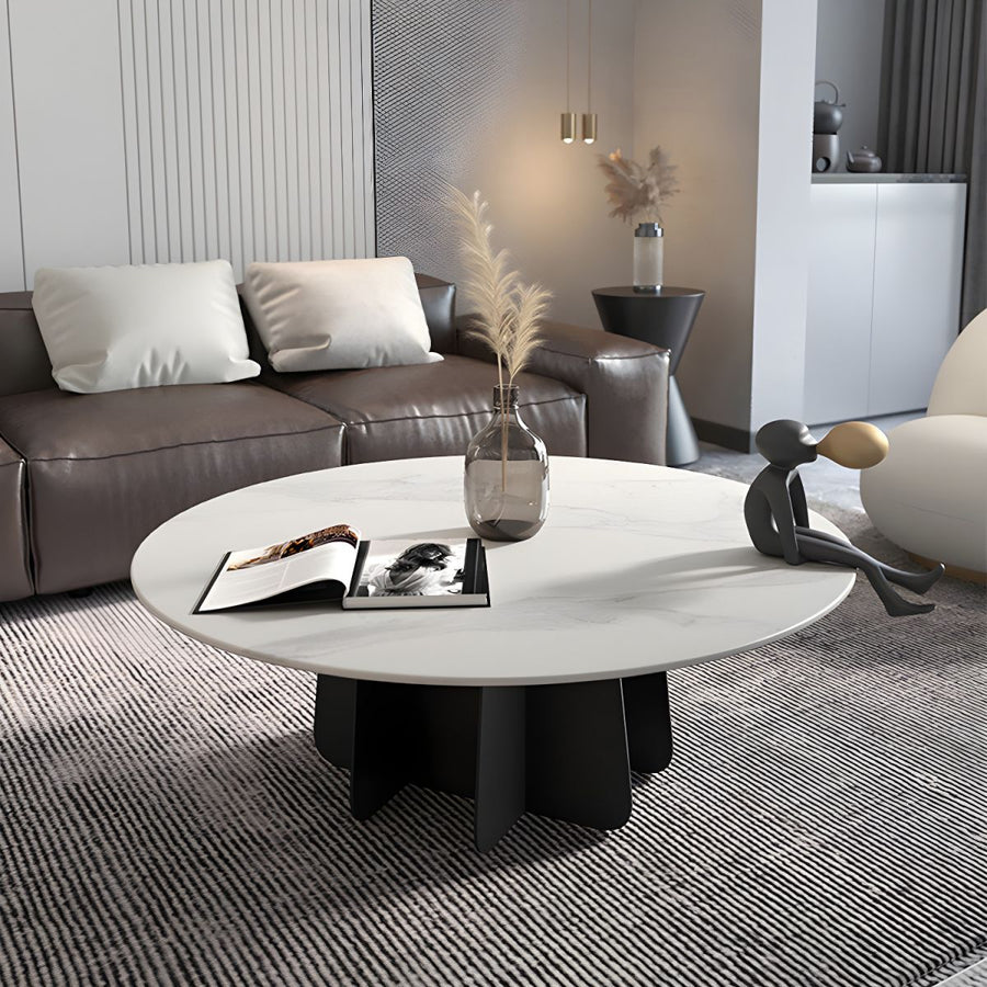 Naira Stainless Steel Frame Coffee Table for Living Room