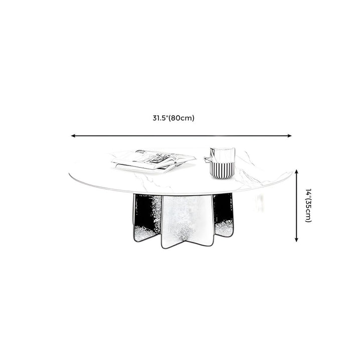 Naira Stainless Steel Frame Coffee Table for Living Room