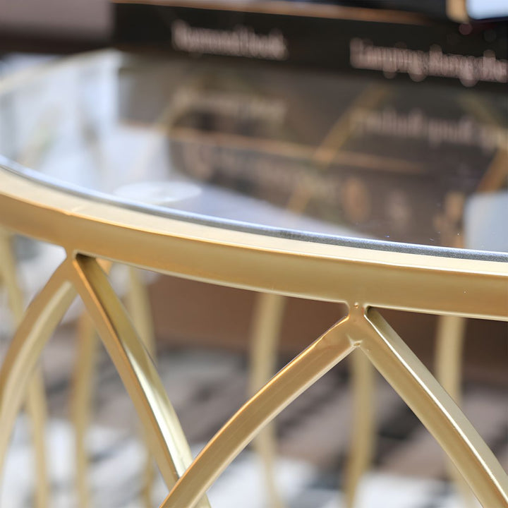 Oorvika Stainless Steel Coffee Table for Living Room