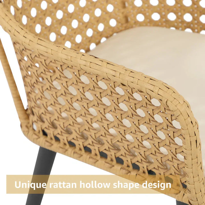 Mardi Outdoor Patio Seating Set 2 Chairs Set (Gold)