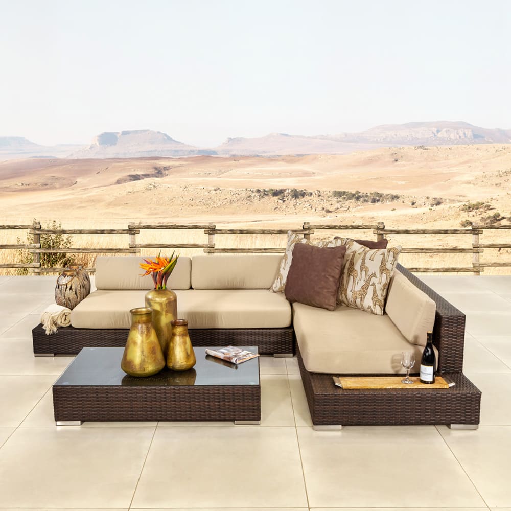 Alison Outdoor Sofa Set 2 Seater Right Sofa, 2 Seater Left Sofa and 1 Center Table