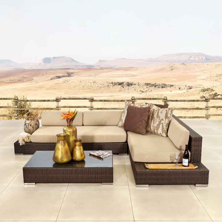 Alison Outdoor Sofa Set 2 Seater Right Sofa, 2 Seater Left Sofa and 1 Center Table
