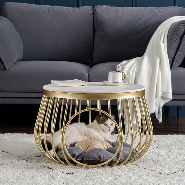 Aria Coffee Table With Marble Top Tables
