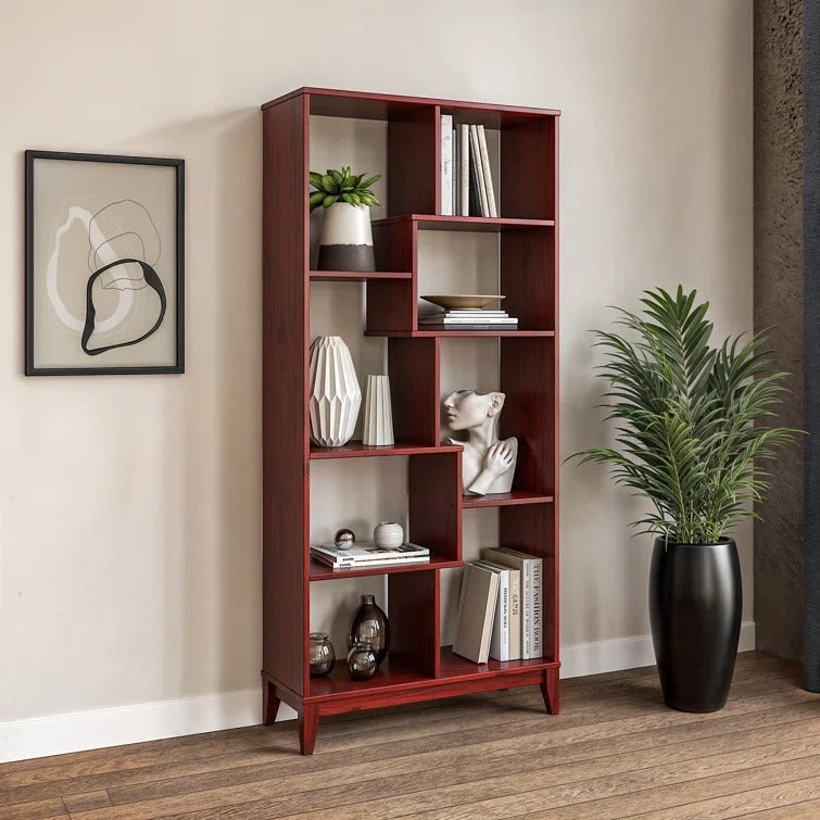 Vladislava Solid Wood Bookshelves | Bookshelf for Living Room | Bedroom | Drawing Room | Study Room