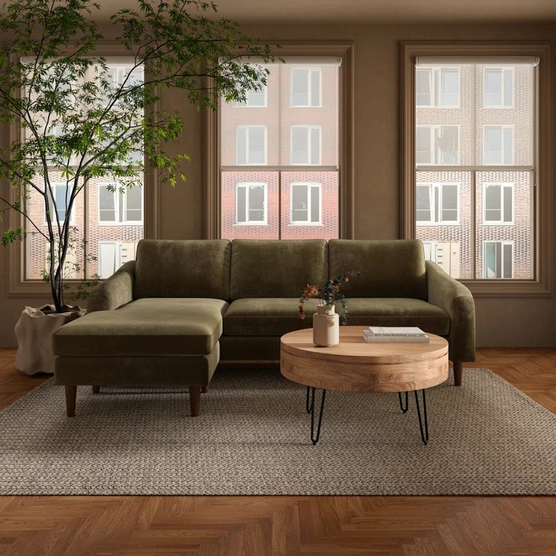 Tanvi Solid Wood and Metal Coffee Table for Living Room
