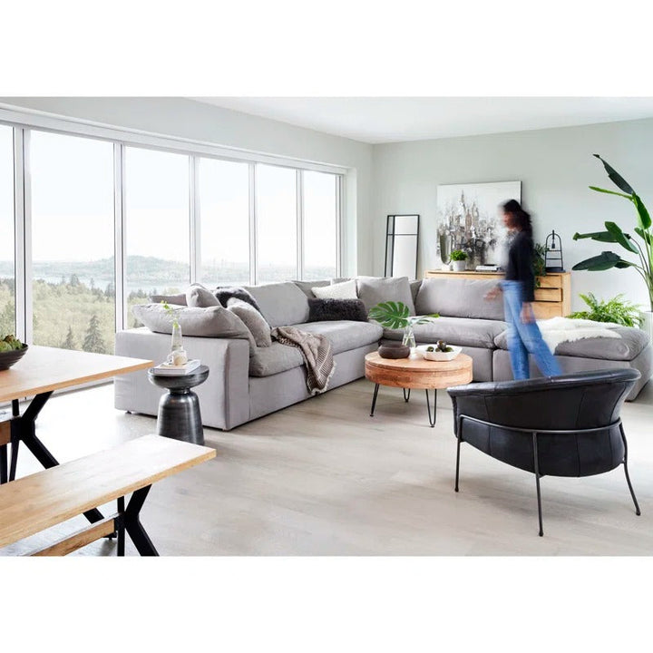 Tanvi Solid Wood and Metal Coffee Table for Living Room