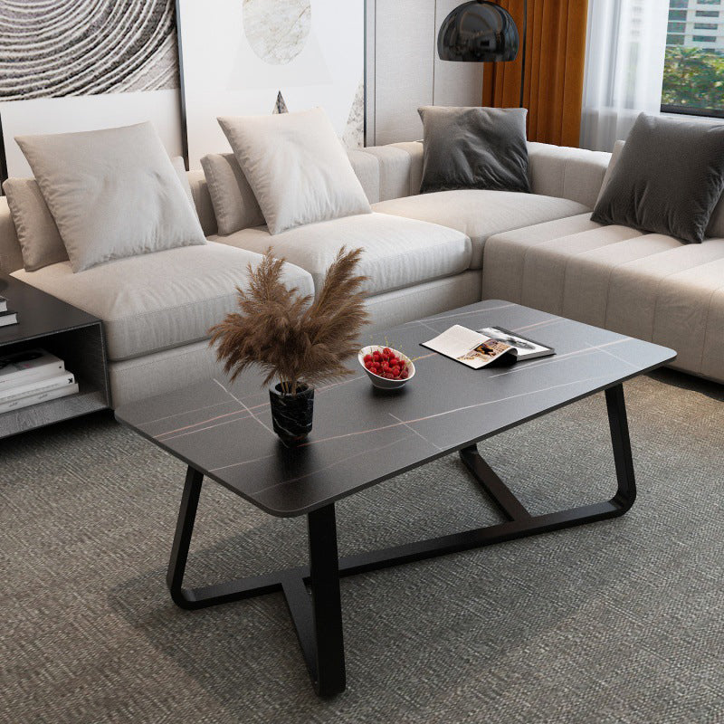 Chen Metal And Marble Top Coffee Table