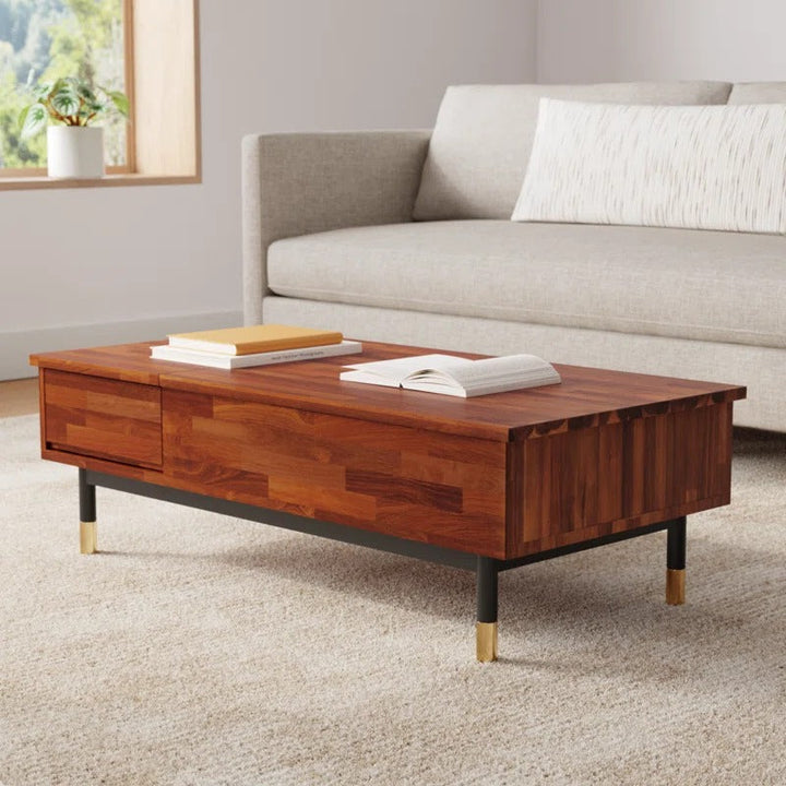 Bhavna Solid Wood Lift Top Coffee Table for Living Room