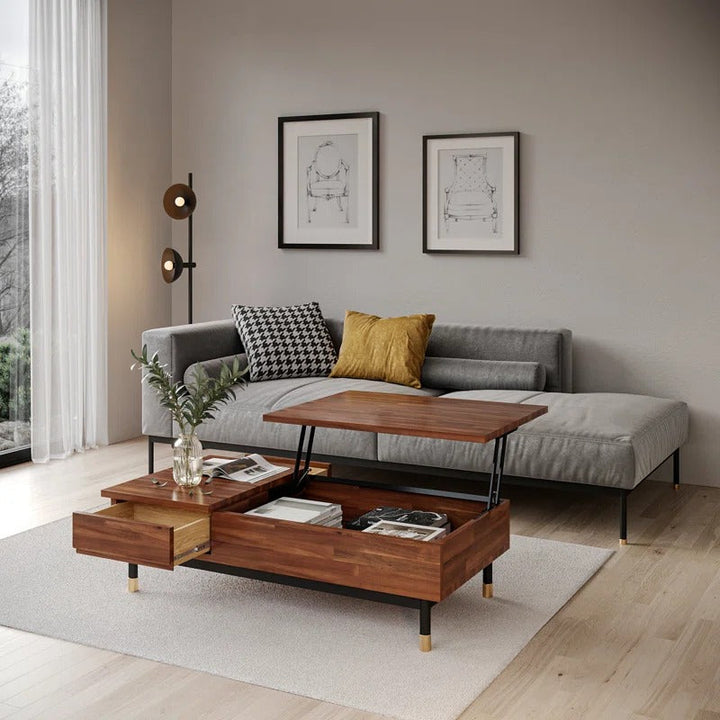 Bhavna Solid Wood Lift Top Coffee Table for Living Room