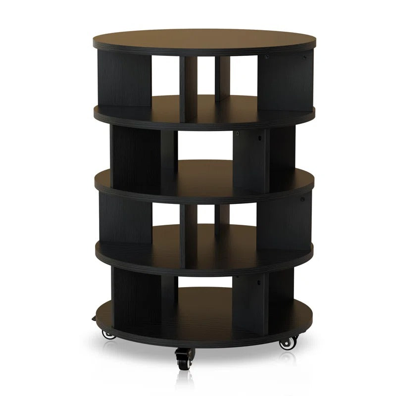Serafima Engineered Wood Rotating Shoe Rack for Home