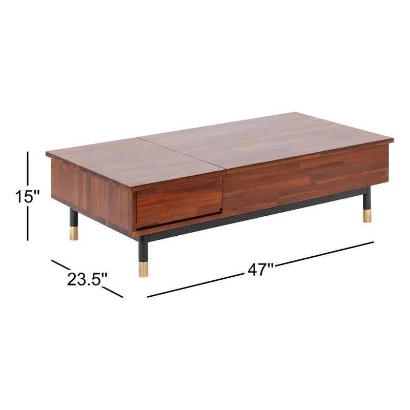 Bhavna Solid Wood Lift Top Coffee Table for Living Room