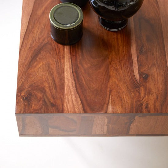Lagaratha Matric Coffee Table with Iron Legs (Honey Finish)