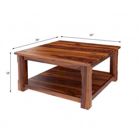 Knut Coffee Table | Coffee Table Square (Honey Finish)