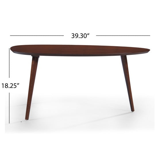 Herald Coffee Table | Oval Shaped Simply Designed Coffee Table