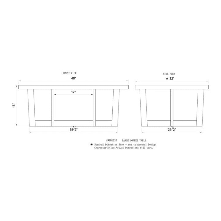 Swati Solid Wood Coffee Table for Living Room