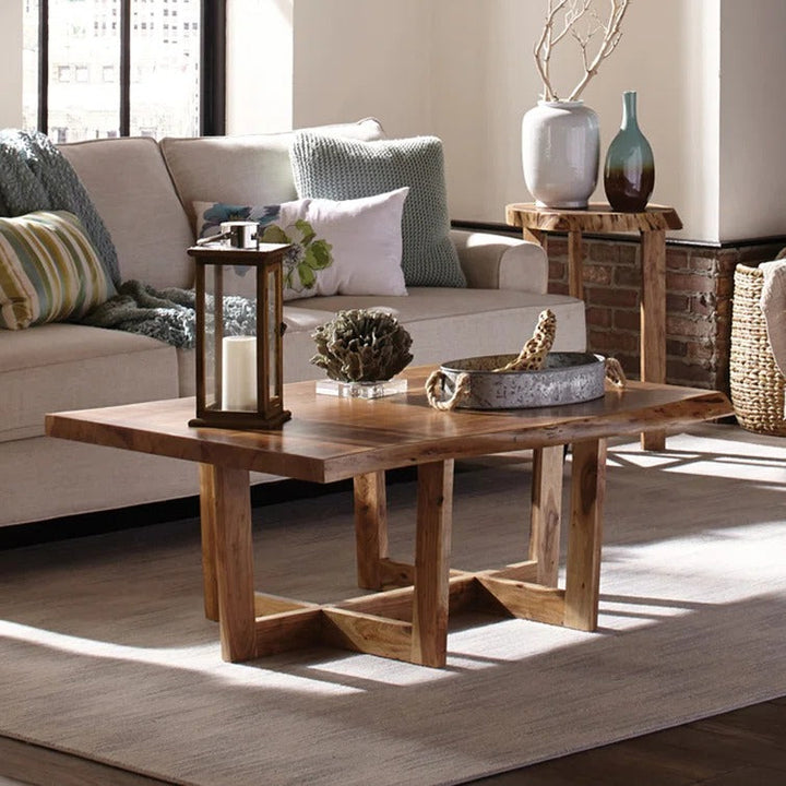 Swati Solid Wood Coffee Table for Living Room
