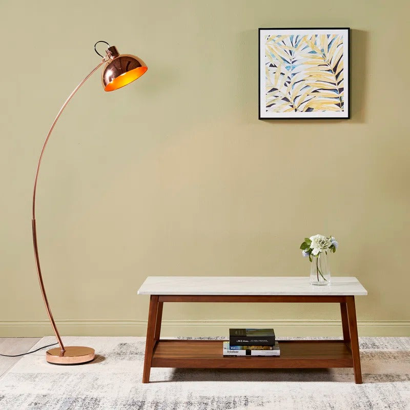 Disha Solid Wood Coffee Table for Marble Top for Living Room