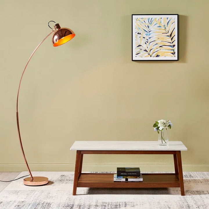 Disha Solid Wood Coffee Table for Marble Top for Living Room