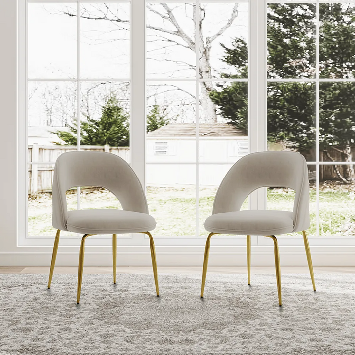 Roman 7PCS Modern Luxe Dining Table Sets for 6