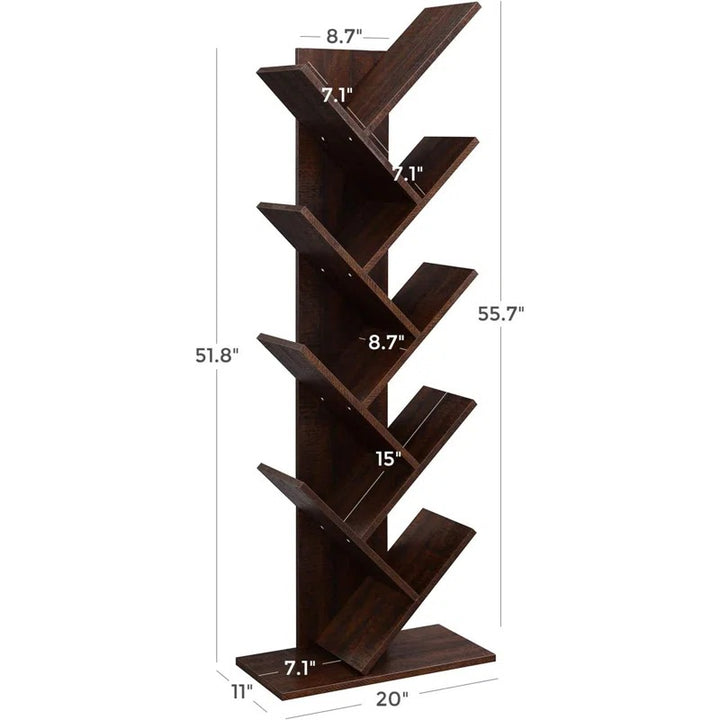 Sonya Engineered Wood Bookshelves | Bookshelf for Living Room | Bedroom | Drawing Room | Study Room