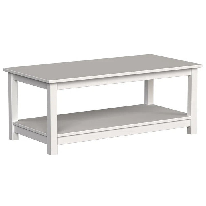 Ananya Solid Wood Coffee Table in White Finish