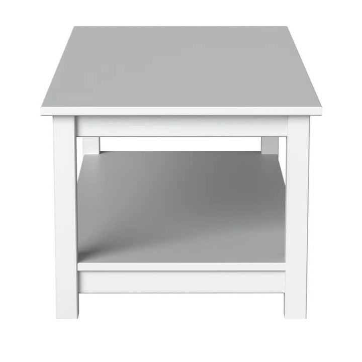 Ananya Solid Wood Coffee Table in White Finish