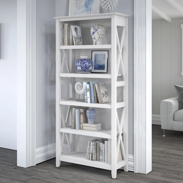 Alyona Mango Wood Bookshelves | Bookshelf for Living Room | Bedroom | Drawing Room | Study Room