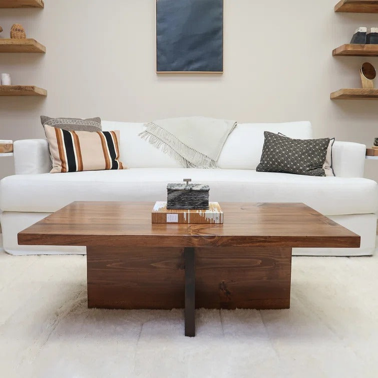 Simran Solid Wood Coffee Table for Living Room