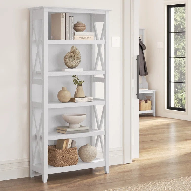 Alyona Mango Wood Bookshelves | Bookshelf for Living Room | Bedroom | Drawing Room | Study Room